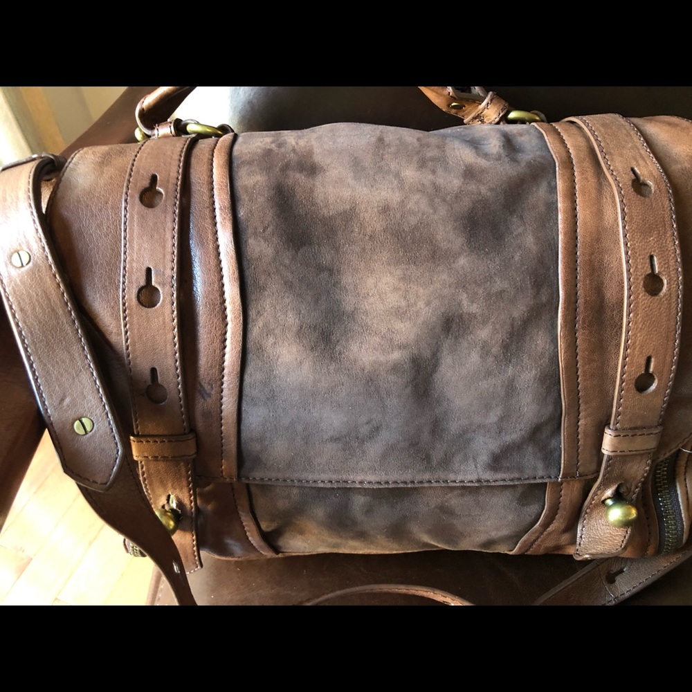 Olivia Harris Leather Suede Bag